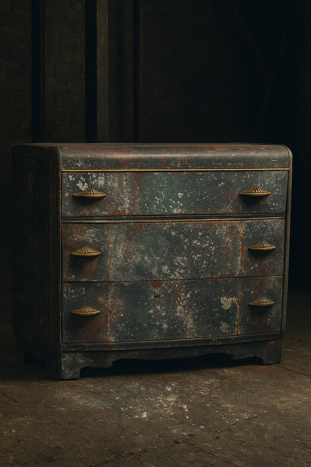 Saltwash Patina Art Deco Chest